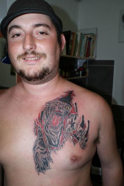 Nos ralisations - flins - tattoo tigre