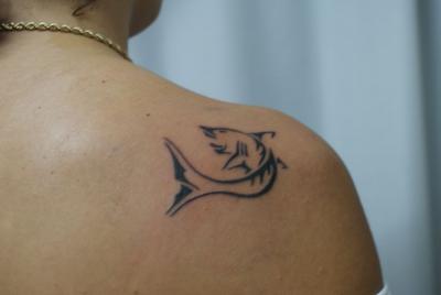 Nos ralisations - animaux divers - Requin tribal Boutique Tattoo Evolution