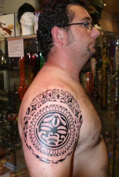 Nos ralisations - maori - Masque  maori Boutique Tattoo Evolution Perpignan