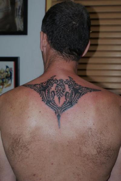 Nos ralisations - maori - raie manta Boutique Tattoo Evolution Perpignan.