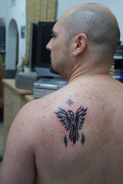 Nos ralisations - Diffrentes ralisations - tattoo phoenix sur Fabrice
